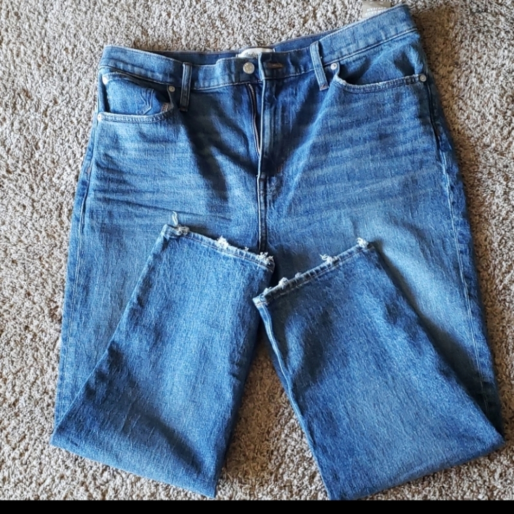 Madewell High rise slim boyfriend jeans